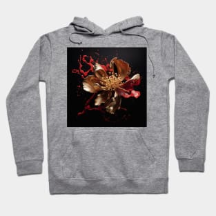 Luxury Glamorous Flower Fluid Abstract Hoodie